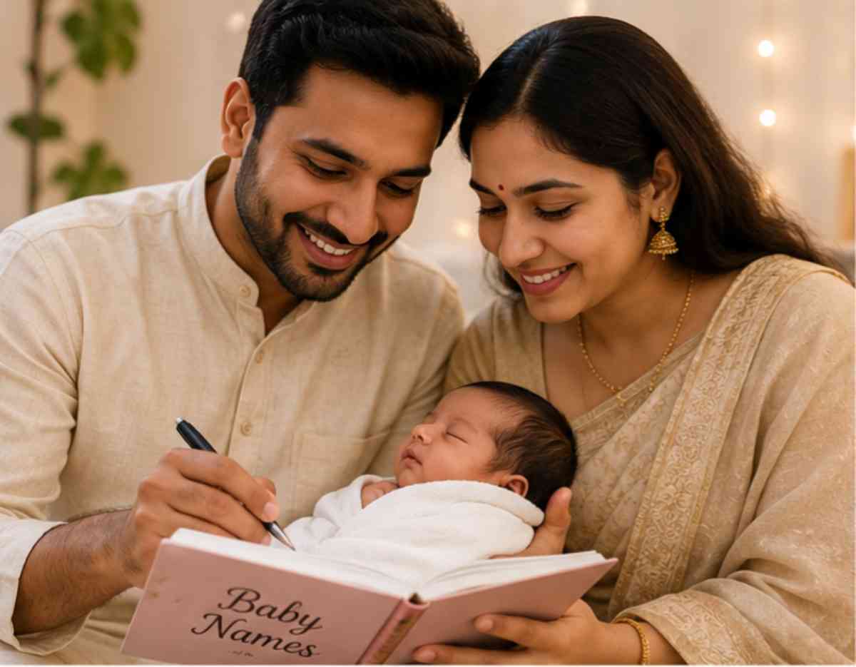 बच्चे का नाम चुनते माता-पिता