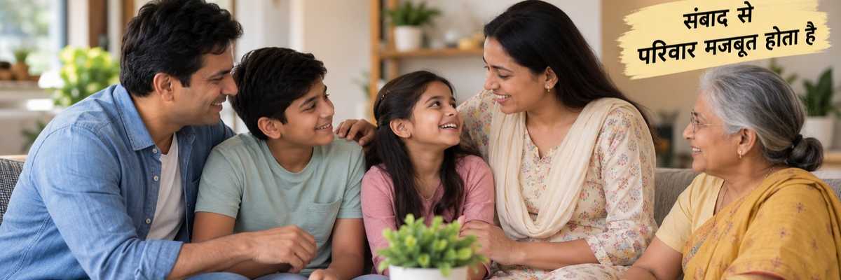 परिवार में बातचीत और आपसी समझ से रिश्ते मजबूत