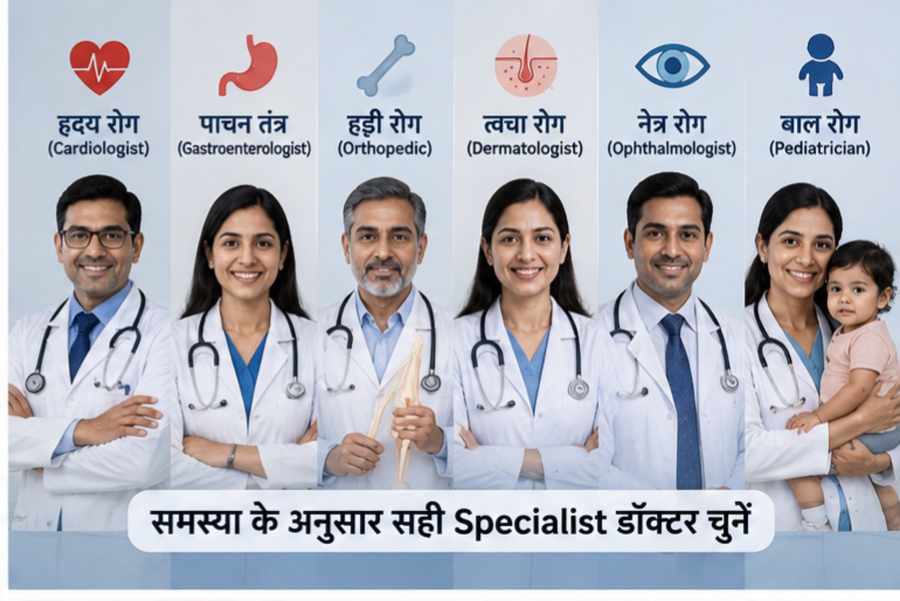 किस बीमारी में किस डॉक्टर को दिखाएं